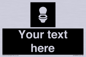 Custom information: black panel wc toilet